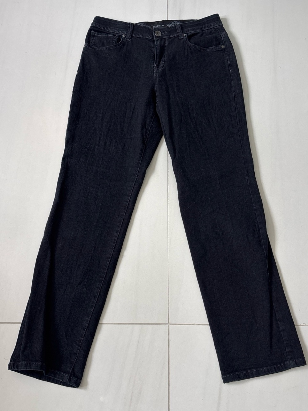 Style & Co Straight-Leg Black Jeans